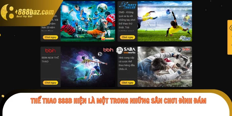 Thể Thao 888b hiện là một trong những sân chơi đình đám